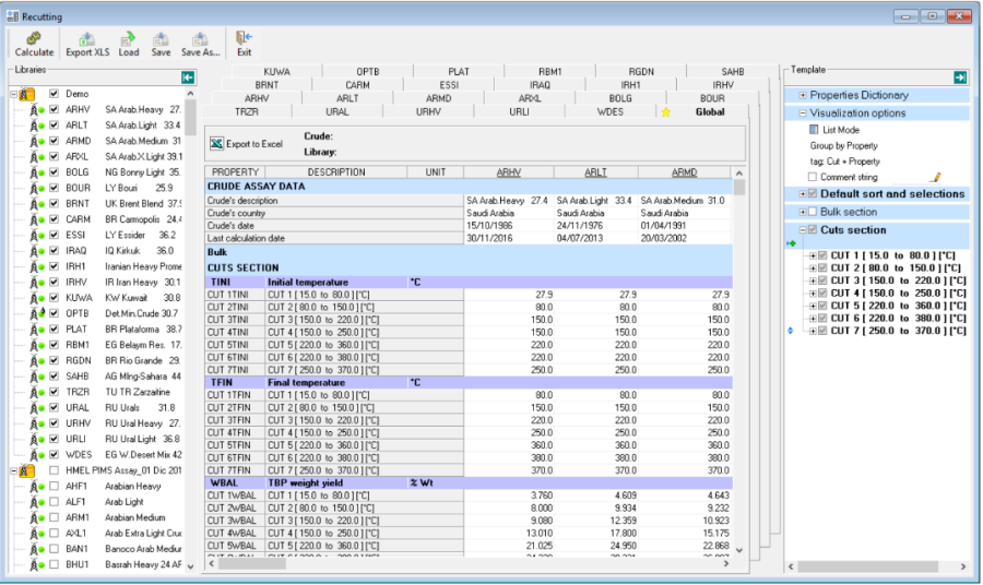 Crude Assay Management Software